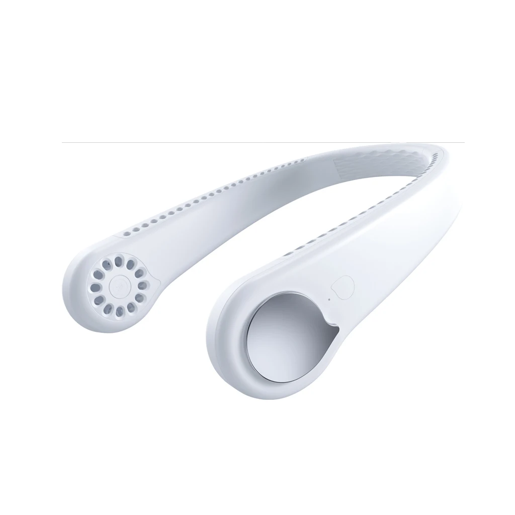 

Leafless Mini Hanging Neck Fan 360 Degree Cooler Fan 3 Gear Personal Neckband Fan Hand Free Portable for Outdoor Travel