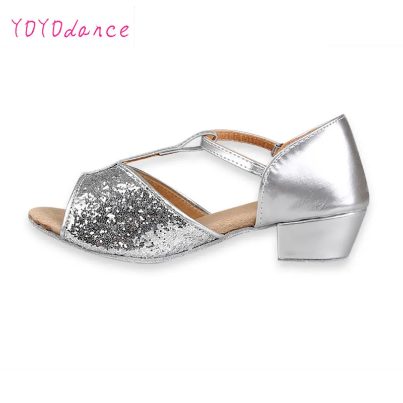 

In Stock Lots of Style Children Latin/modern/practice Dance Shoes, Girls Kid Ballroom Salsa Shoes