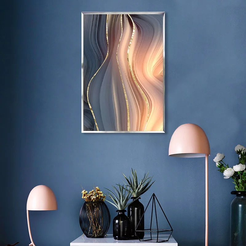 

Абстрактная Картина на холсте с линиями Пномпеня, настенные художественные плакаты и принты в скандинавском стиле, настенные картины для у...