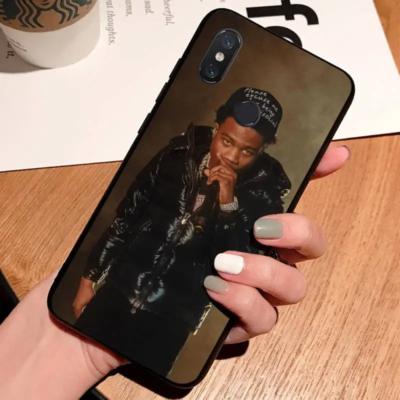 

Roddy Ricch famous rapper cover high quality luxury Phone Case shell For Xiaomi Redmi note 7 8 9 t k30 max3 9 s 10 pro lite
