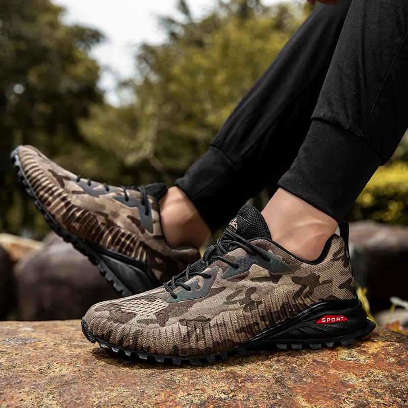 Men Hiking Shoes Outdoor Men Sport Trekking Mountain Boots Tactical Combat Army Boots Desert Training Sneakers Trekking Shoes