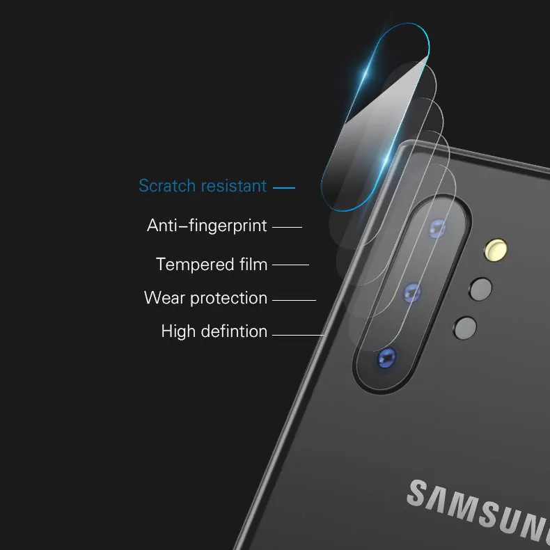 2 шт закаленное стекло крышка камеры для samsung galaxy Note 10 Pro Plus чехол объектива защитное стекло на Note10 Pro Not10 задняя крышка