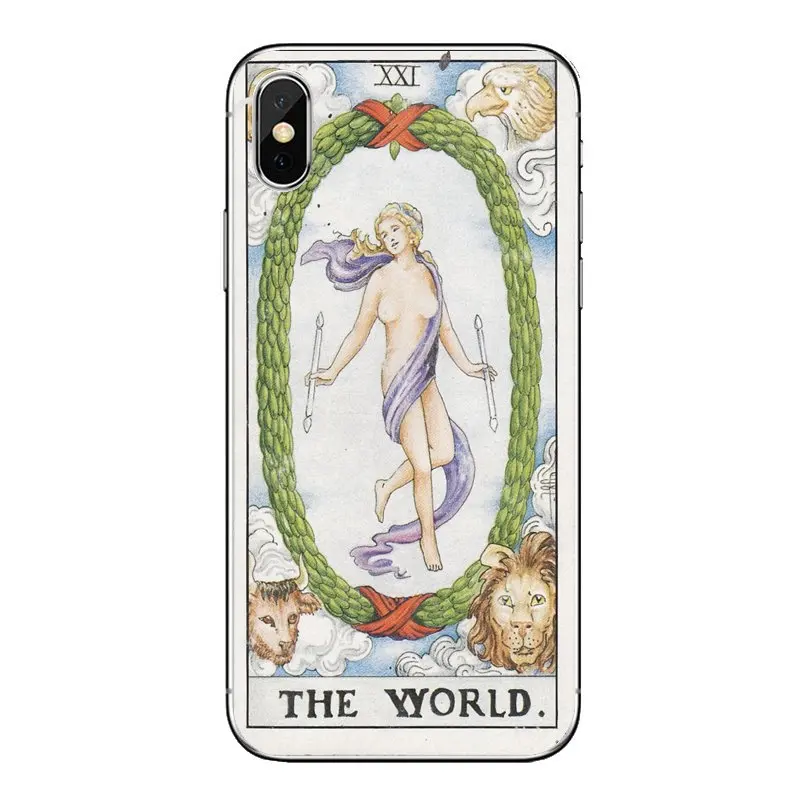 Мягкие прозрачные чехлы для Xiaomi Redmi 4A S2 Note 3 3S 4 4X5 Plus 6 7 6A Pro Pocophone F1 Tarot Cards постер мира