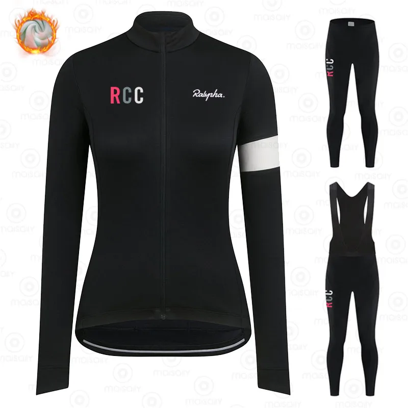 2021 RCC Женская велосипедная Джерси Зимняя куртка термальная флисовая толстовка