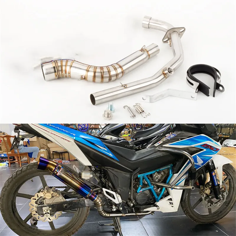 

Motorcycle modification is suitable for Winner X 150 (RS150R) exhaust pipe connecting pipe RS150 front section
