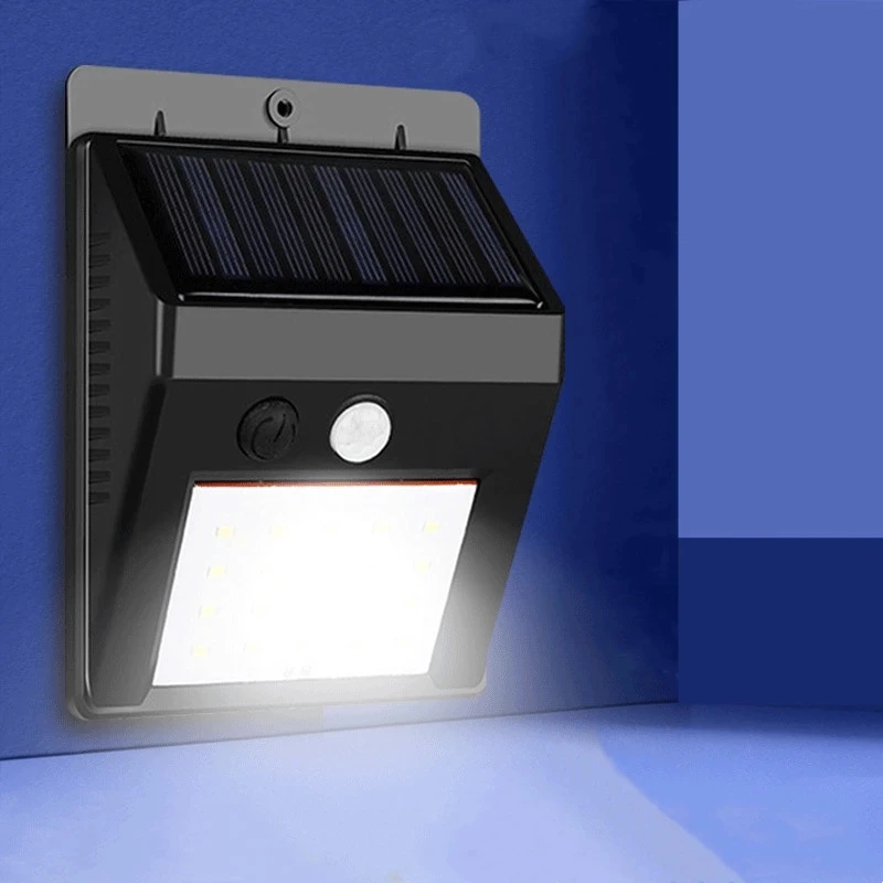 

Goodland 144 100 LED Solar Light Outdoor Solar Lamp PIR Motion Sensor Solar Powered Sunlight Street Light for Garden Decoration