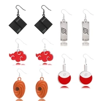 death note earrings anime jewelry red cloud zoro fashion earring for women men gift accessories dangle earrings