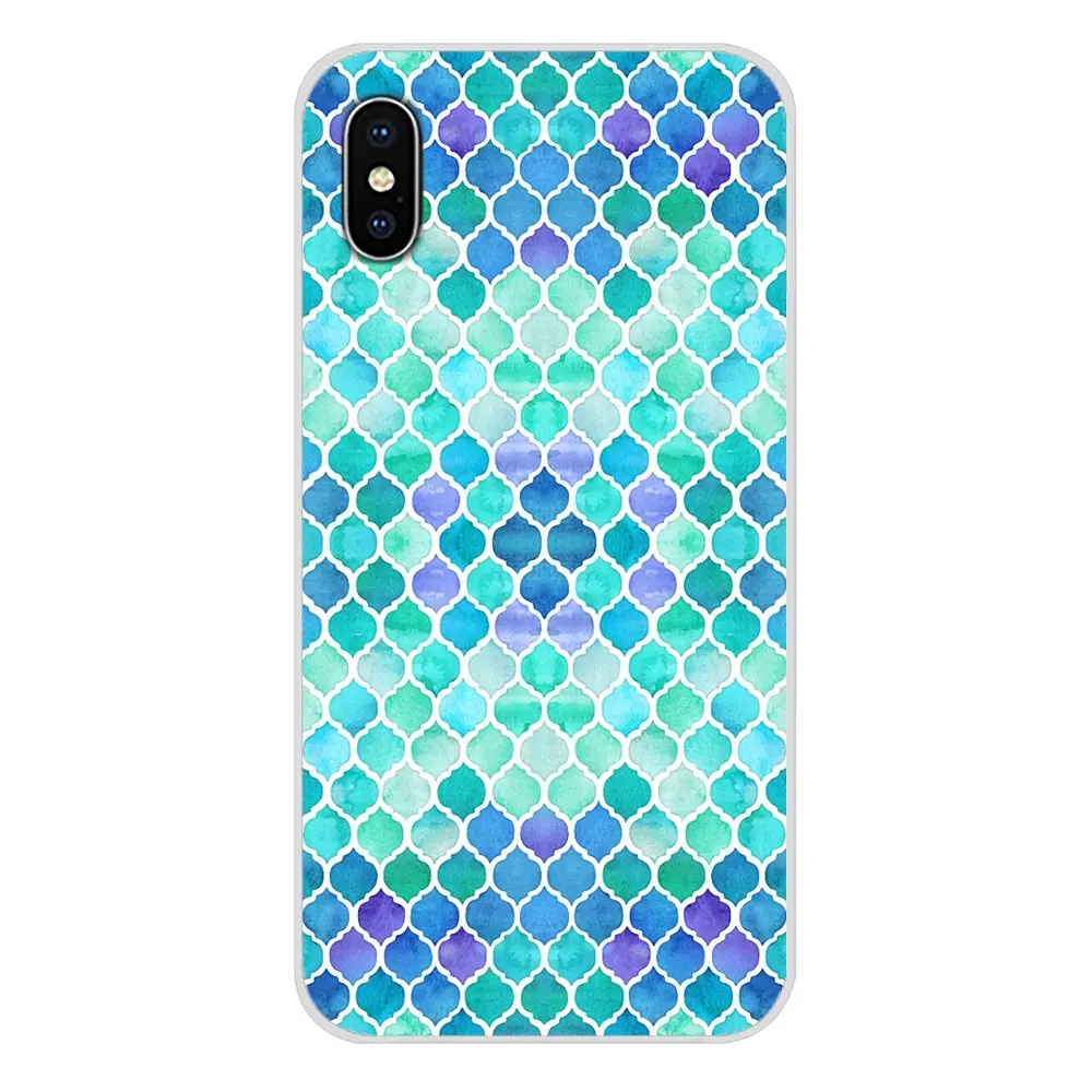 Для samsung Galaxy S3 S4 S5 мини S6 S7 край S8 S9 S10 Lite Plus Note 4 5 8 9 декоративного искусства плитка с марокканским узором из ТПУ с прозрачными крышками - Цвет: images 11