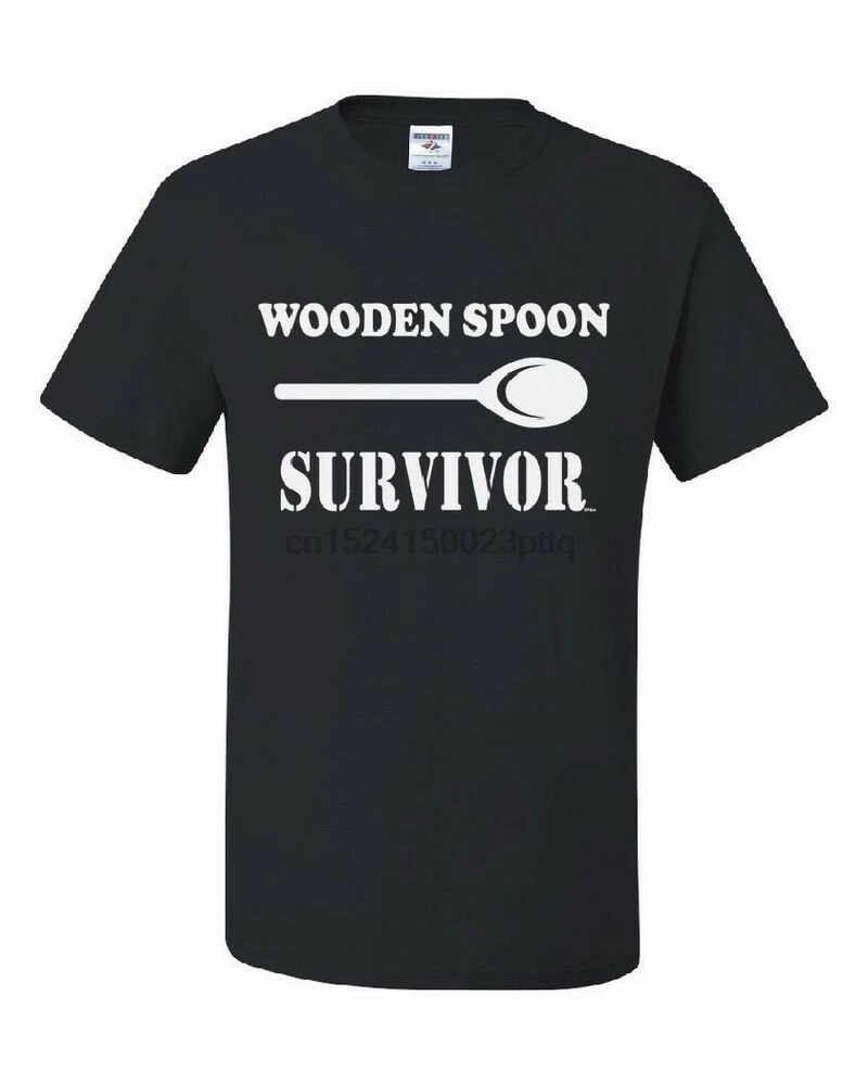 Футболка с изображением деревянной ложки для выживания|Мужские футболки| |