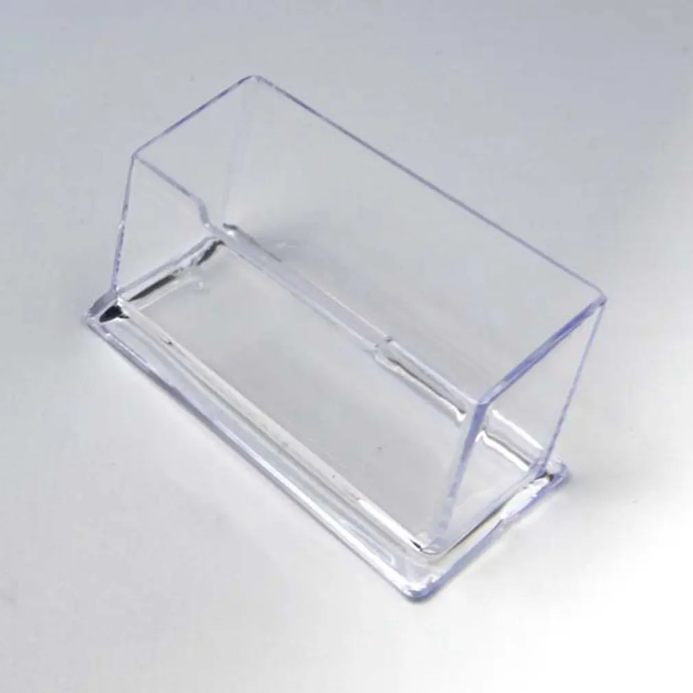 

2020 Hot Sale Portable Clear Business Card Holder Display Stand Desk Desktop Countertop Business Card Holder Desk Shelf Box