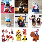 Забавная Одежда для собак на Хэллоуин праздничная одежда для косплевечерние домашних собак одежда бульдог комический костюм Новинка