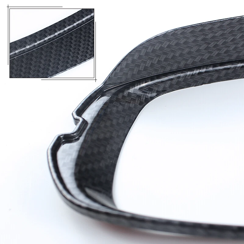 

ABS carbon fibre For Honda City accessories 2015 2016 2017 2018 Car rearview mirror block rain eyebrow cover trim styling 2pcs