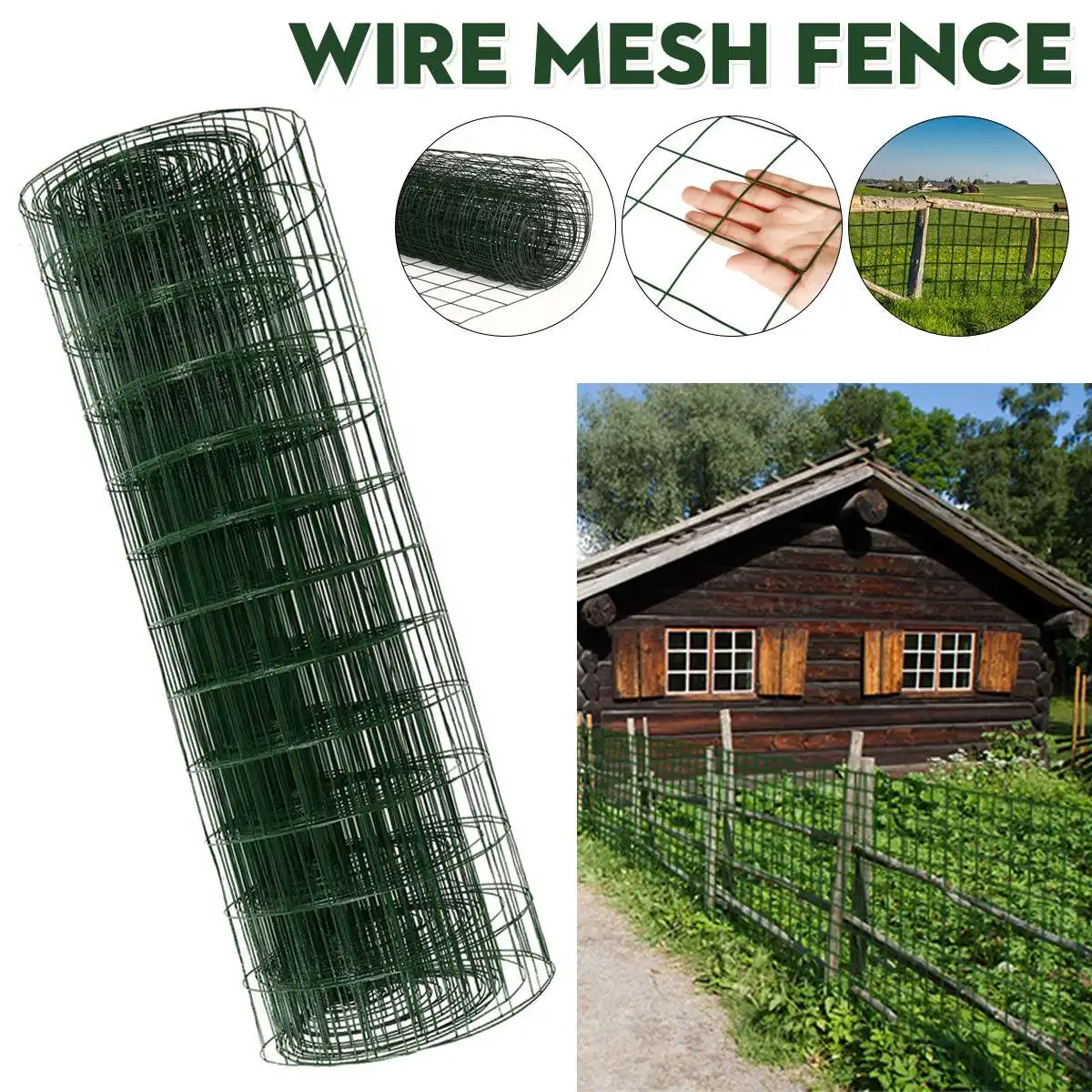 

Metal Garden Fence Flexible Garden Net Green Decorative Fence Yard Safety Net Fence Protect Cage For Chicken Coop Duck Pen
