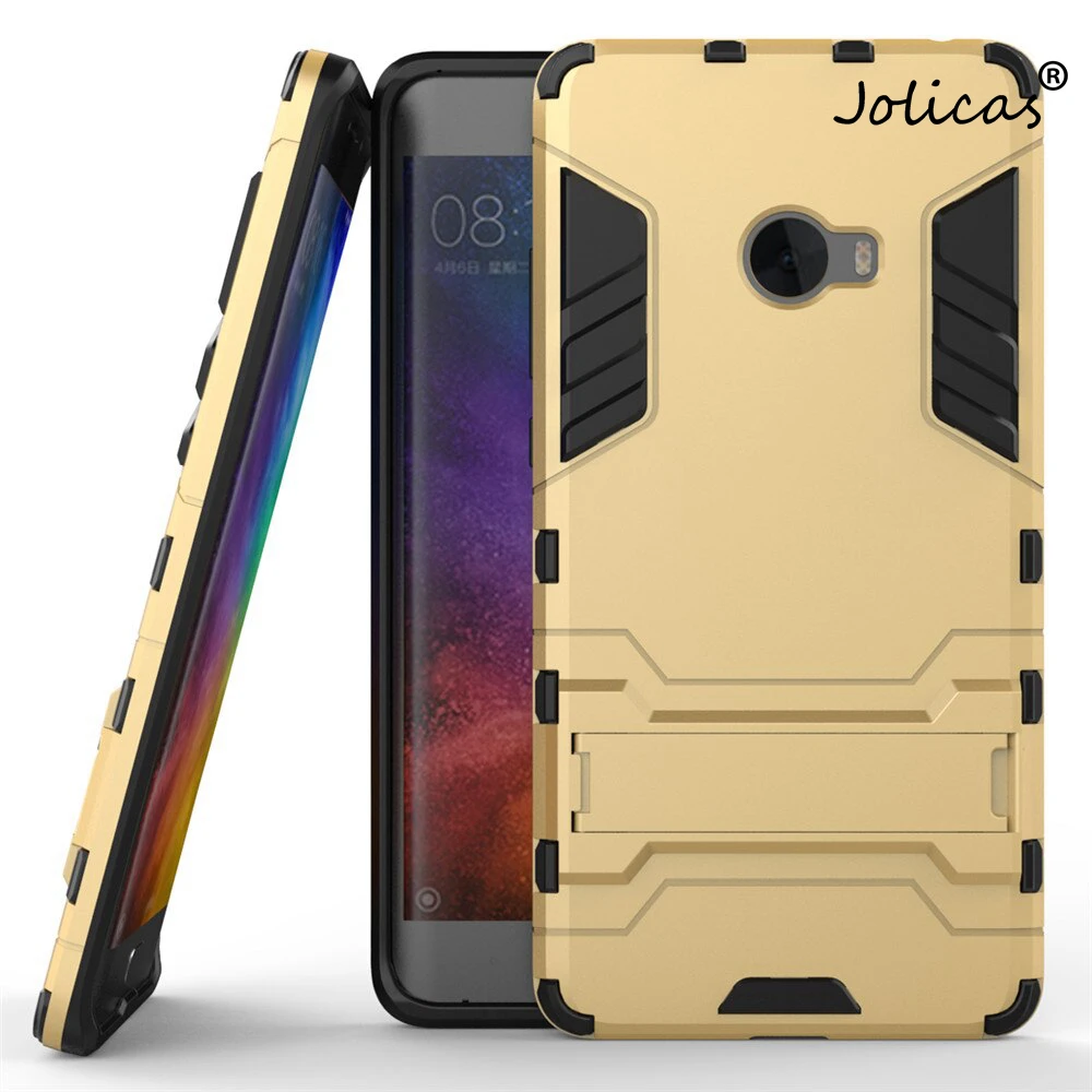 Для Xiaomi mi Note 2 чехол Роскошный Железный человек Стенд жесткий Броня + Мягкий