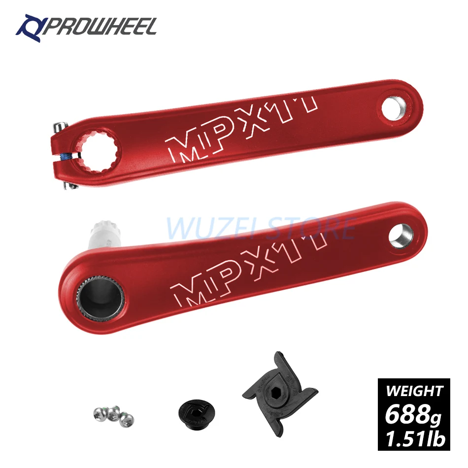 170mm Red PROWHEEL MPX11 Кривошип горного велосипеда звездочки 8/9/10/11/12 Скорость 170/175 мм Совместимость SRAM mtb велосипедные рукоятки с плавками BB Части - Цвет: 170mm Red