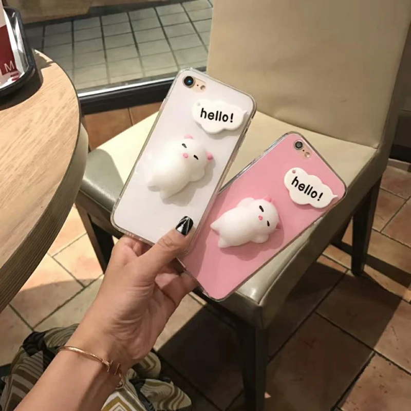 I am alone Squishy чехол для телефона Elephone P7000 P9000 S7 Diy сумки силиконовый Мобильный телефон