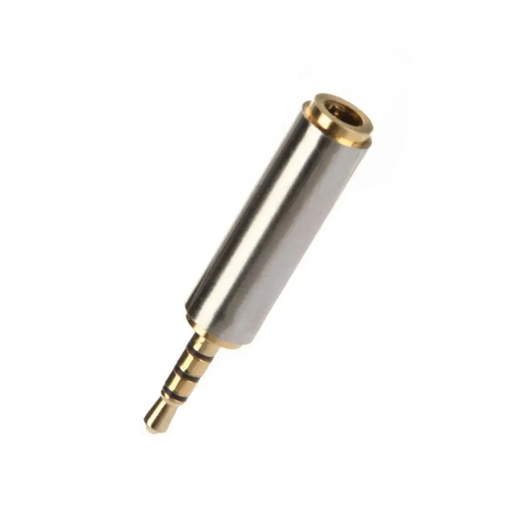 2 Pieces Gold New Audio 2.5mm Plug Male to 3.5mm Jack Female Aux Stereo Headset Adapter for iPODs Cellphones PDAm | Электроника