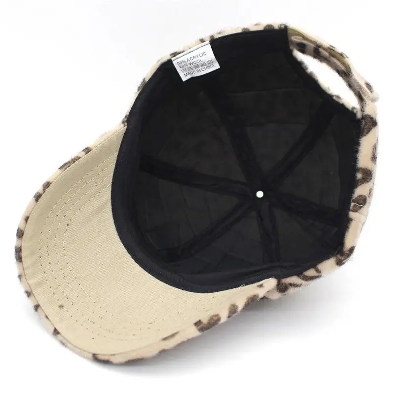 

Acrylic Warm Line Print Camouflage Print Casquette Baseball Cap Adjustable Snapback Hats for Girl and Women 193