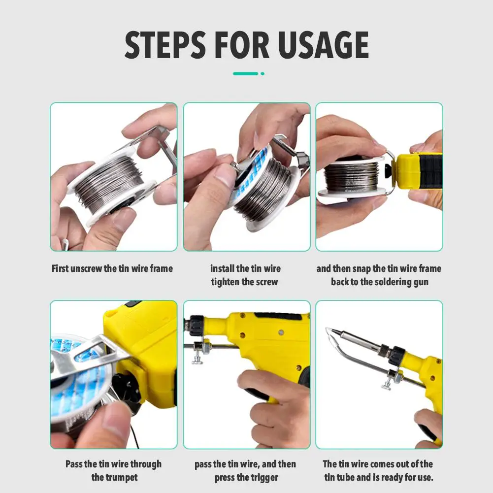 

5PCS Soldering Iron Kit 60W 110V-220V Professional Welding Tool With Tweezers Wires For Circuit Board Repair