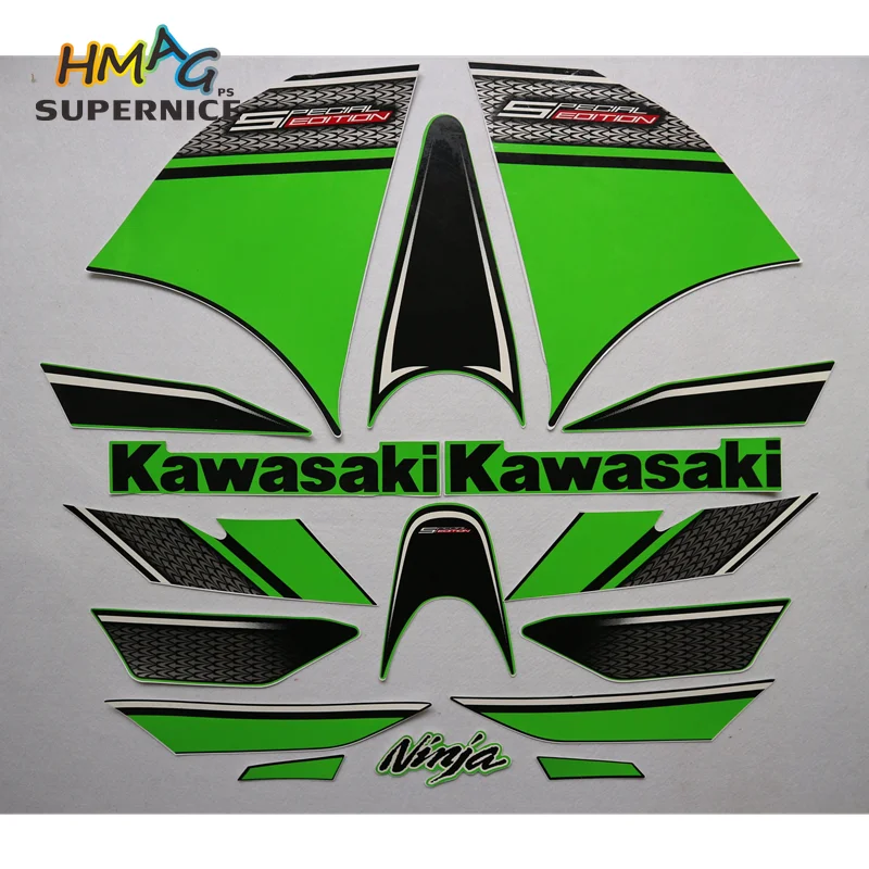 

For Kawasaki KPX0313-1 Ninja300 13-14 Motorcycle Accessories Sticker Decals Kit custom made Protector Racing Silkscreen Applique