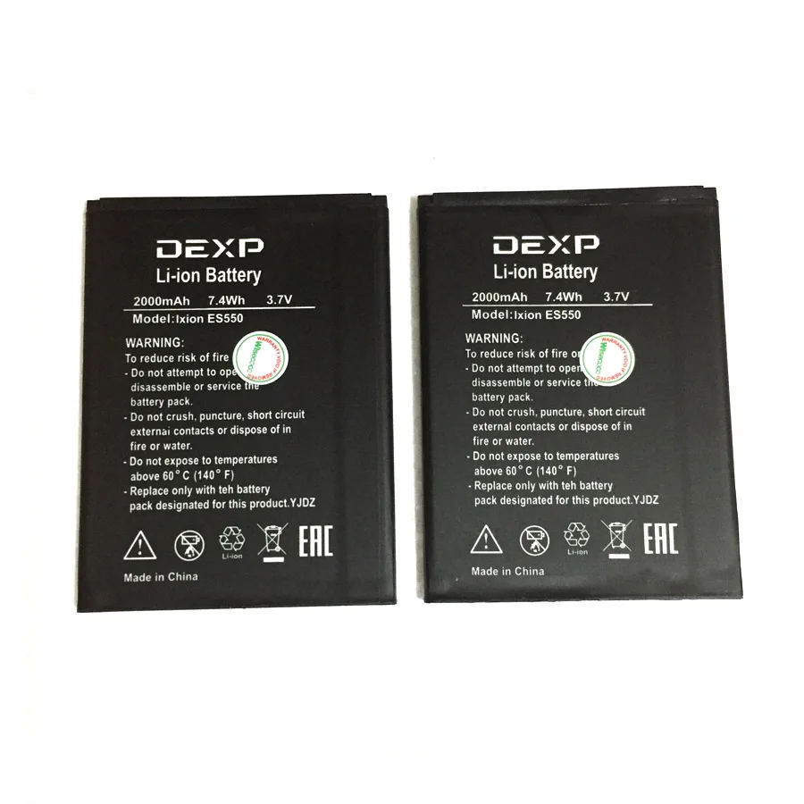 2000mAh Высокое качество 2000 мАч батарея для DEXP Ixion ES550 ES 550 Мобильный телефон батарея+ номер отслеживания - Цвет: 2000mAh