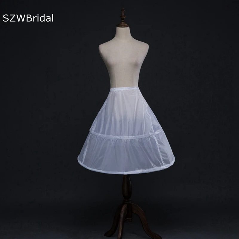 

New Arrival Short petticoat underskirt 2 Hoops Ball gown Petticoats Jupon sous robe mariage Lolita dress Bride boutique