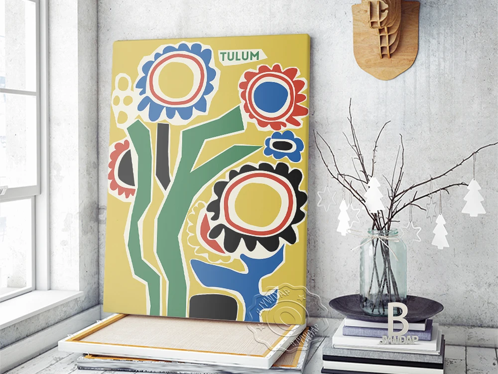 Цветочный рынок Стокгольм музейный плакат тунис абстрактные художественные