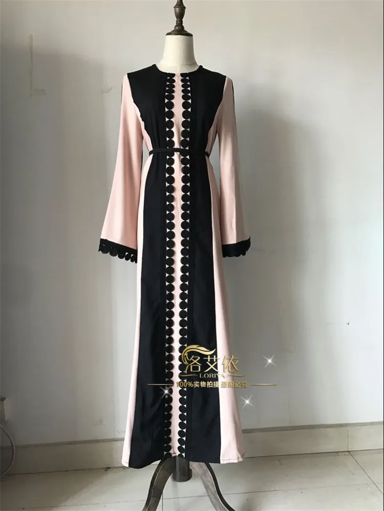 

Muslim Ramadan fashion lace skirt, muslim Eid Abaya, Muslim fashion robe