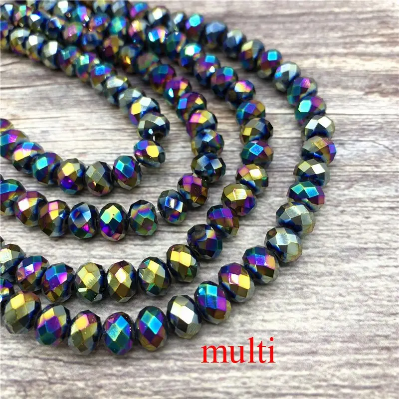 4X6/6X8/8X10mm Austria Faceted Crystal Glass Beads Round Loose Spacer for Jewelry Making DIY | Украшения и аксессуары