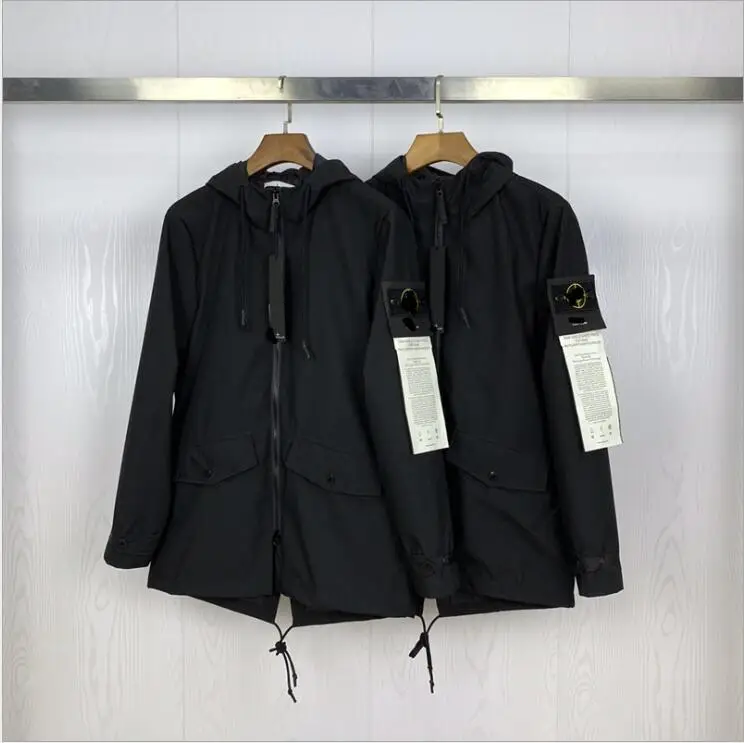 

2021 Новинка Topstonex Shadow Project куртка Мужской логотип рыбий хвост с капюшоном Тренч Повседневная ветровка на молнии пальто