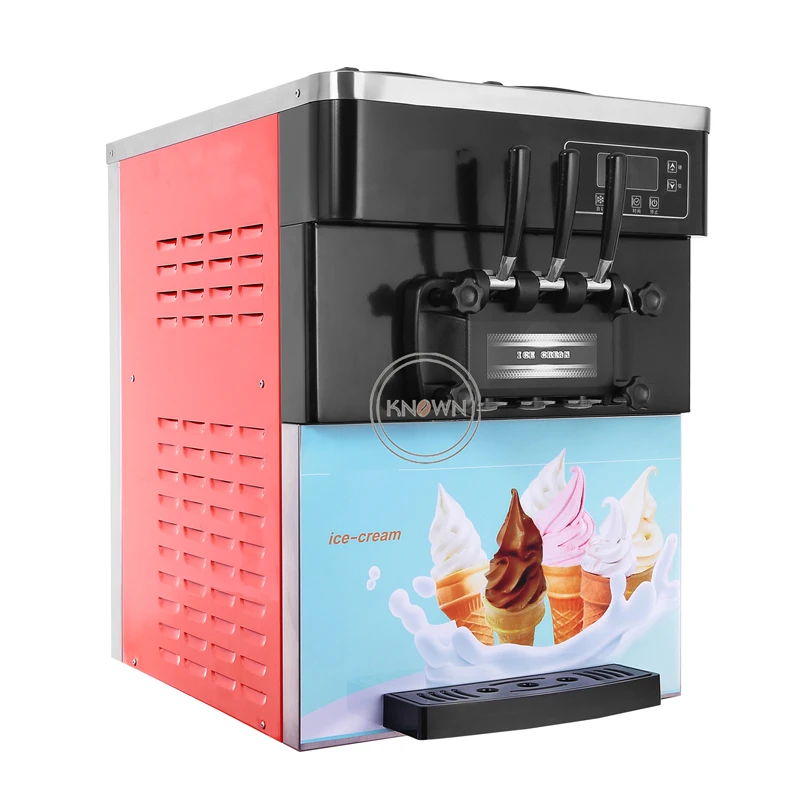 Коммерческая Настольная мини машина для мягкого мороженого 28 л/ч