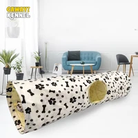 cawayi kennel cat tunnel pet tube collapsible play toy indoor outdoor kitty puppy toys for puzzle exercising hiding training