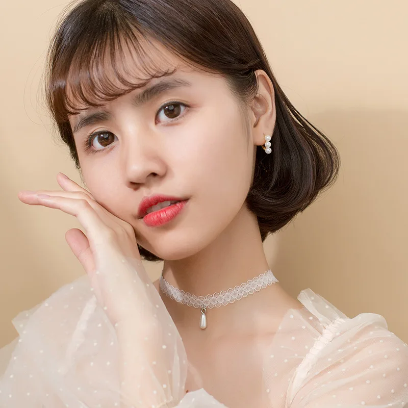 Trustdavis 100% Стерлинговое Серебро 925 пробы Роскошные серьги манжеты с жемчугом для