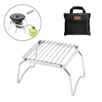 Outdoor Portable Foldable BBQ Grill Stove Stand Rack Camping Pot Gas Stoves Burner Bracket Camping Barbecue Stove