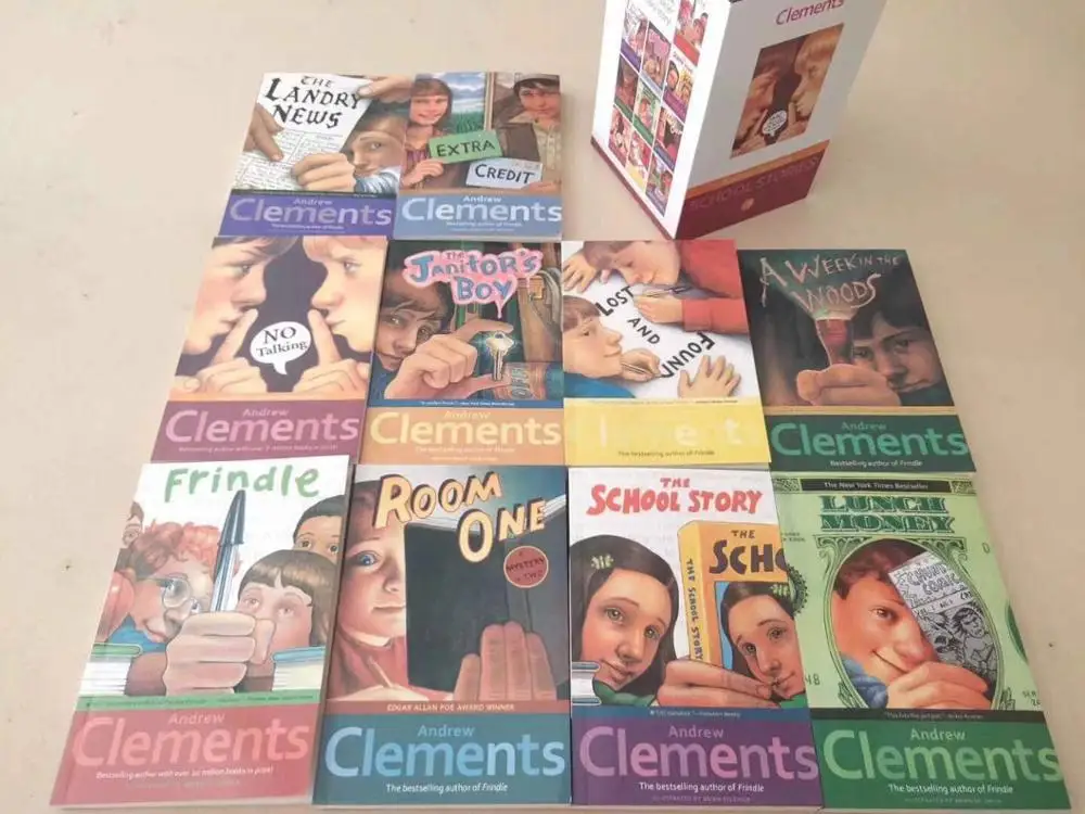 10 книг/набор Andrew Clements Frindle английские книги для чтения Американский Классический