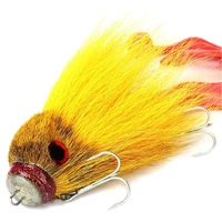 1pcs mouse rat shape swimming bait freshwater saltwater soft fly fishing lure baits with double hooks fishing accessories