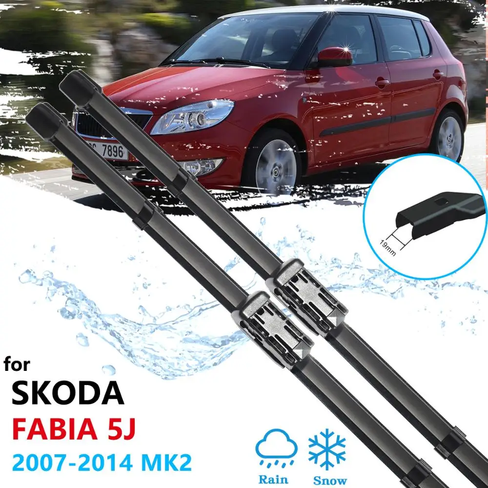 Автомобильные стеклоочистители для Skoda Fabia 2 5j 2007 ~ 2014 на переднее стекло