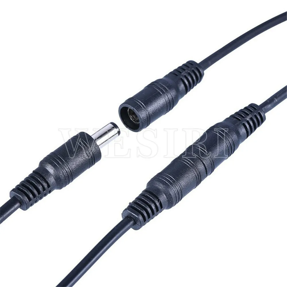 DC Extension Connecters with Lock Buckle 5.5x2.1mm Male Female Cable Connecter Jack Adapter for LED Strip 15cm Length | Лампы и