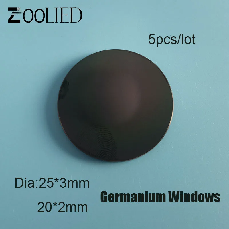 Оптический монокристаллический германиевый Windows Ge 5 шт./лот диаметр 20*2 мм D25 * 3