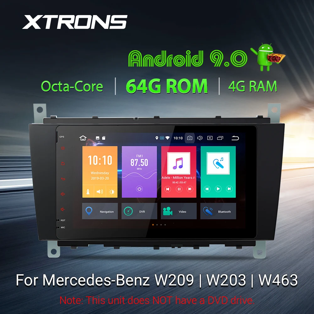 XTRONS Android 9 0 автомобильный стерео радио плеер GPS без DVD для Mercedes Benz W209 W203 C180 C200 C220 C230