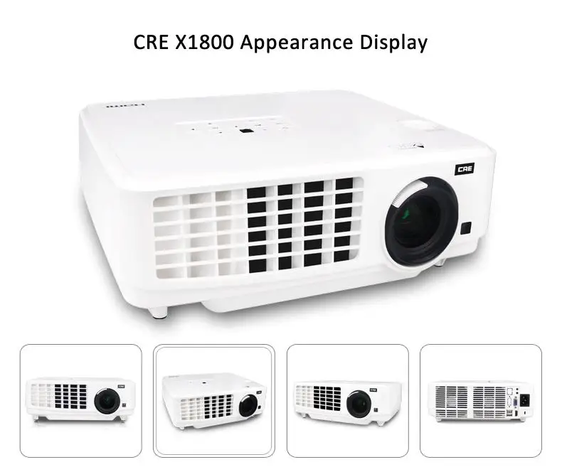 3LED домашний проектор с поддержкой Wifi 1080p школьный бизнес Android Смарт 3LCD проектор