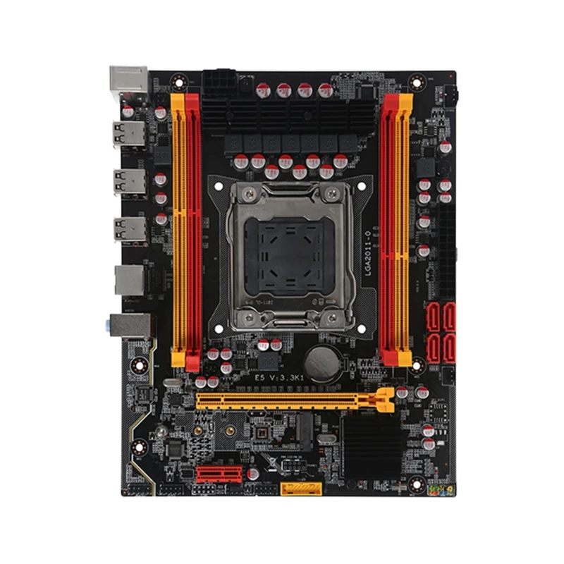 

X79-3.3K настольная материнская плата DDR3 x 4 PCI-E 16X SATA2.0 USB3.0 PCI-E 16X NVME M.2 поддержка LGA 2011 GPU для Xeon E5 V1 V2