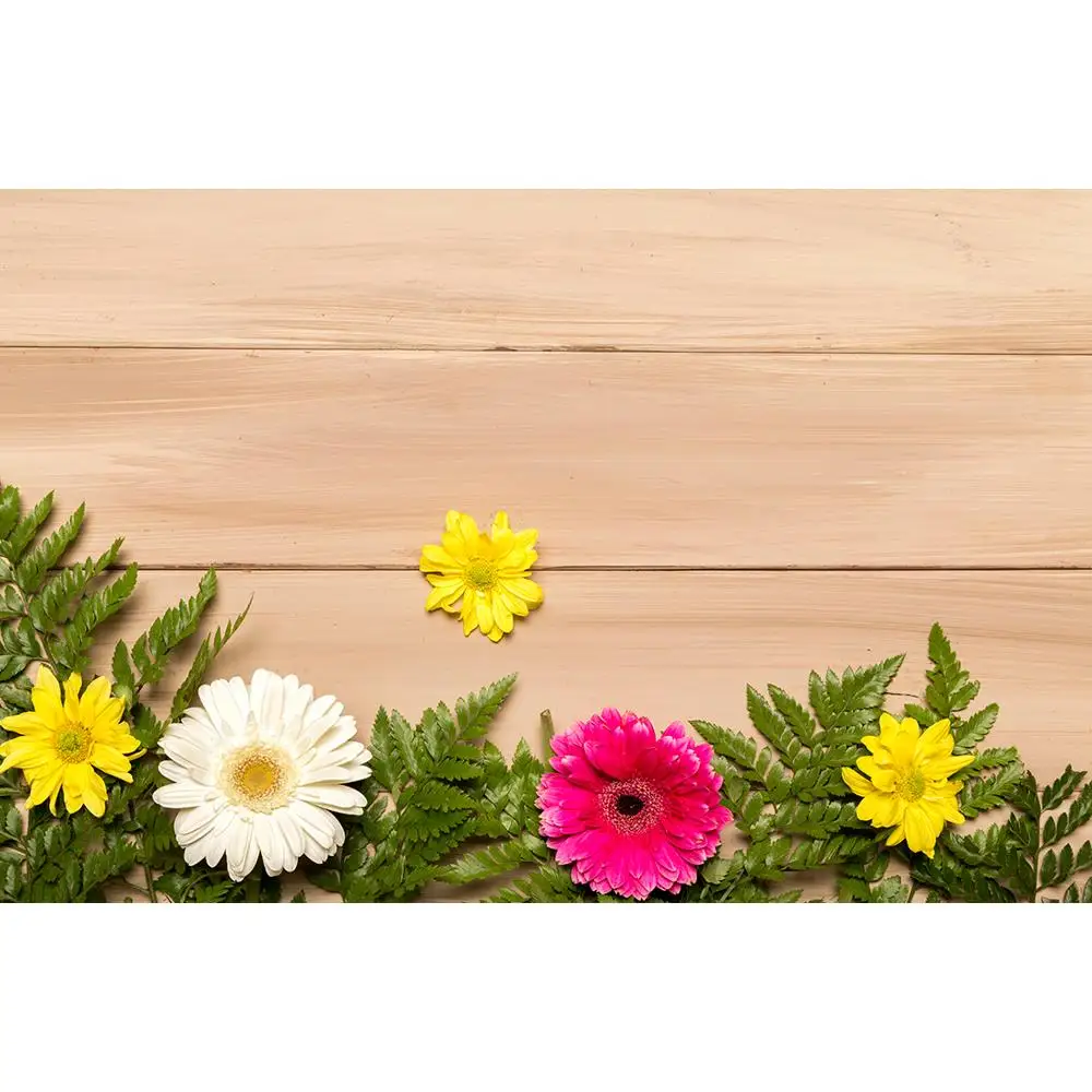 

Vinyl Custom Photography Backdrops Prop Flower and Wooden Planks Theme Photo Studio Background 191023SPK-004