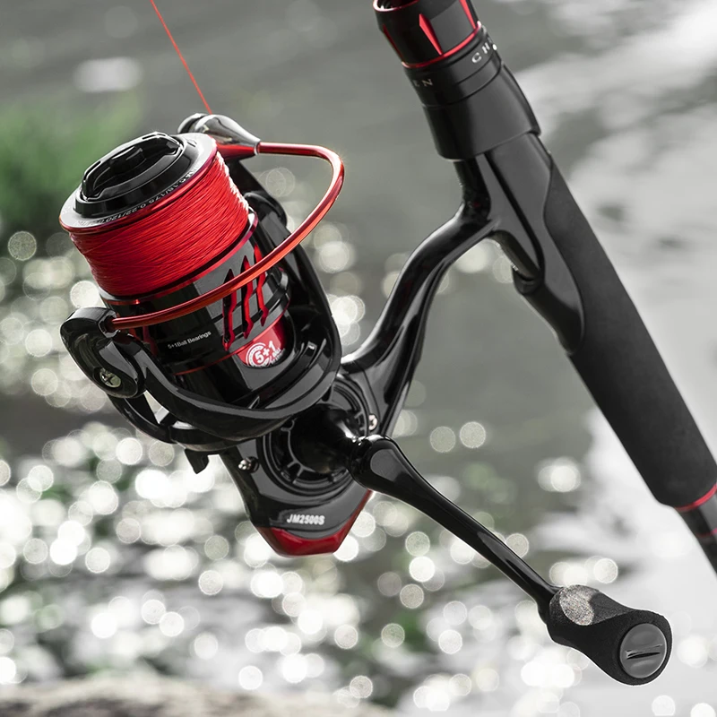 LINNHUE Fishing Reel 5+1BB Max 18kg Катушка для спиннинга Аксессуары рыбалки Оборудование