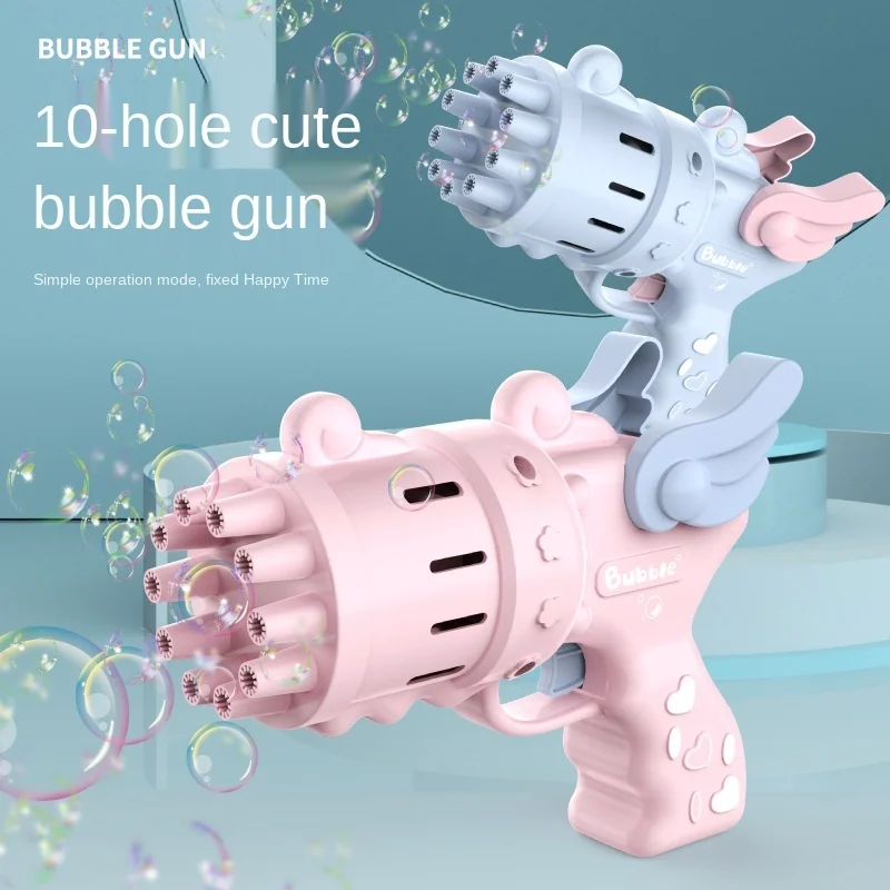 

Porous bubble gun camera bubble gun electric bubble machine outdoor summer children's toys for boys and girls birthday gifts