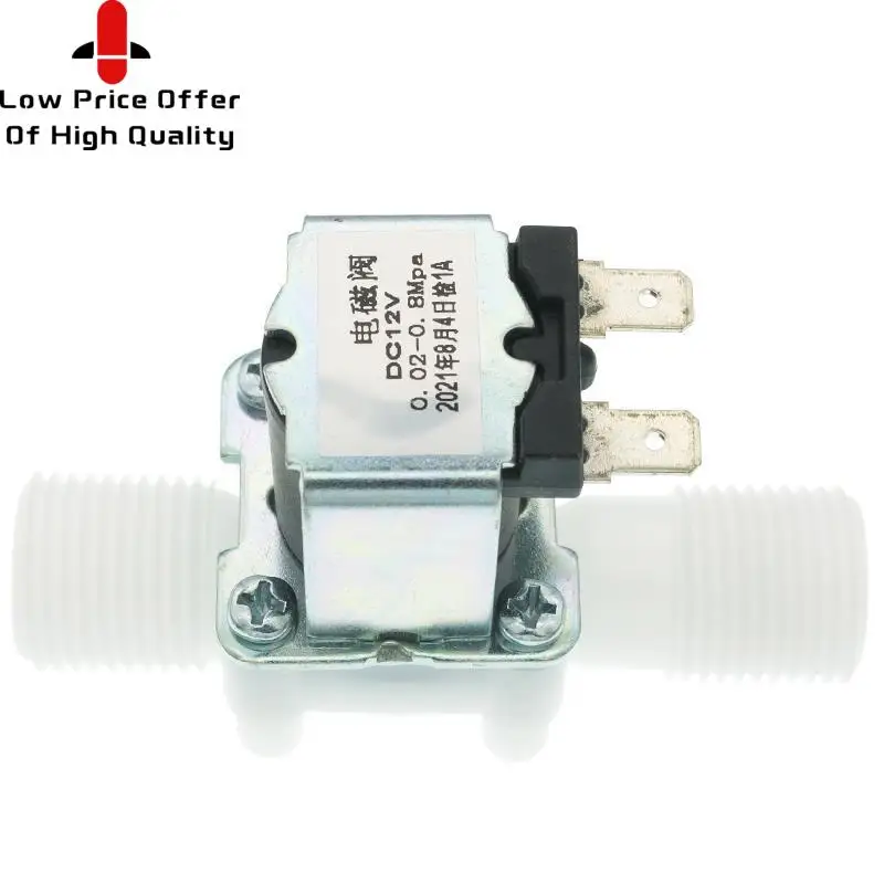 1/2 дюйма пластиковый электромагнитный клапан 12В 24В 220В для магнитной стиральной машины, распределитель питьевой воды, пневматический контроллер давления с переключателем включения.