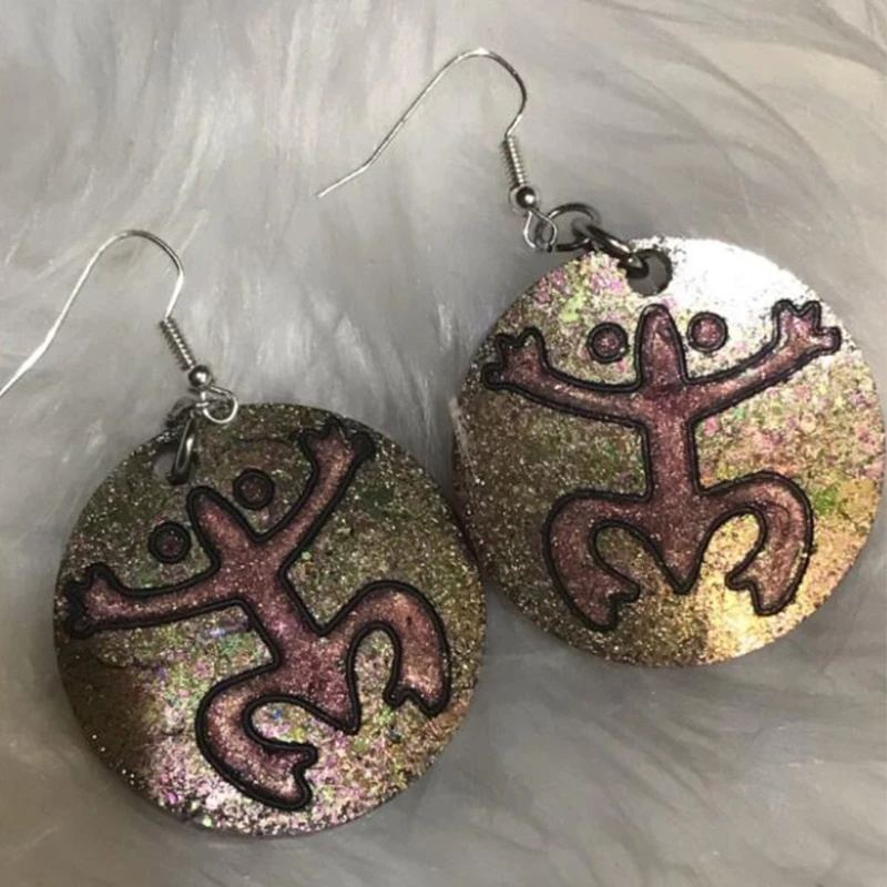 

1/2 Pcs Castle Flag Frog Stud Earrings Epoxy Resin Mold DIY Crafts Jewelry Casting Tools Neklace Pendant Silicone Mould