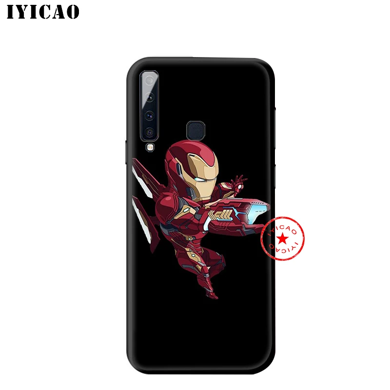 IYICAO Marvel Железный человек мягкий чехол для samsung Galaxy A9 A8 A7 J6 A6 Plus 2018 A3 A5 2016 2017