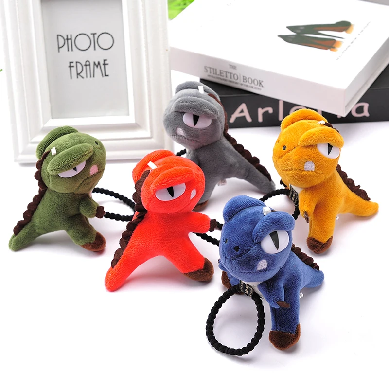 

1pc Bicycle Decoration Accessories Dinosaur Head Rope Hair Rope Hair Circle Tyrannosaurus Rex Doll Accessories