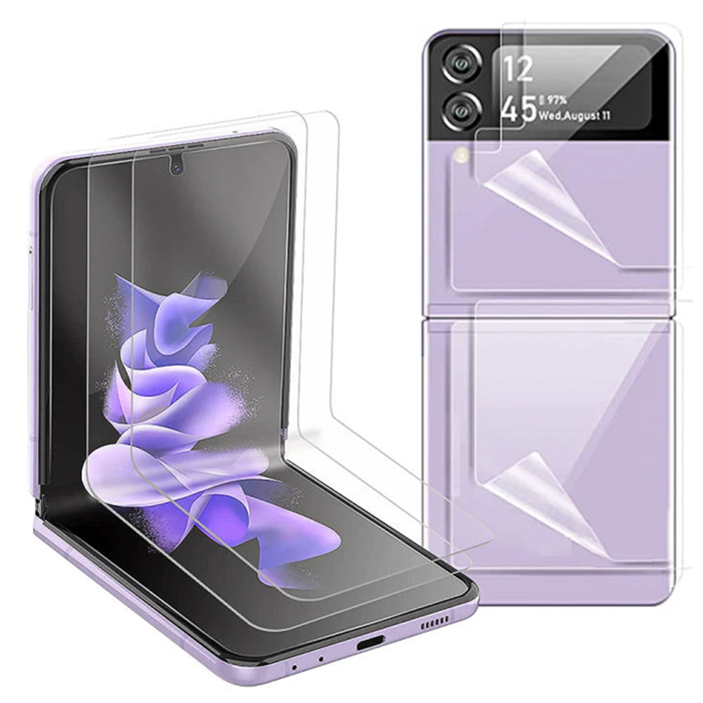 Мягкая защитная пленка для экрана с полным покрытием Samsung Galaxy Z Flip 3 5G Гибкая